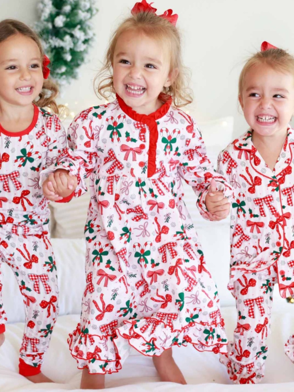 NWT Caden Lane Bow What Fun Christmas Nightgown - 4T